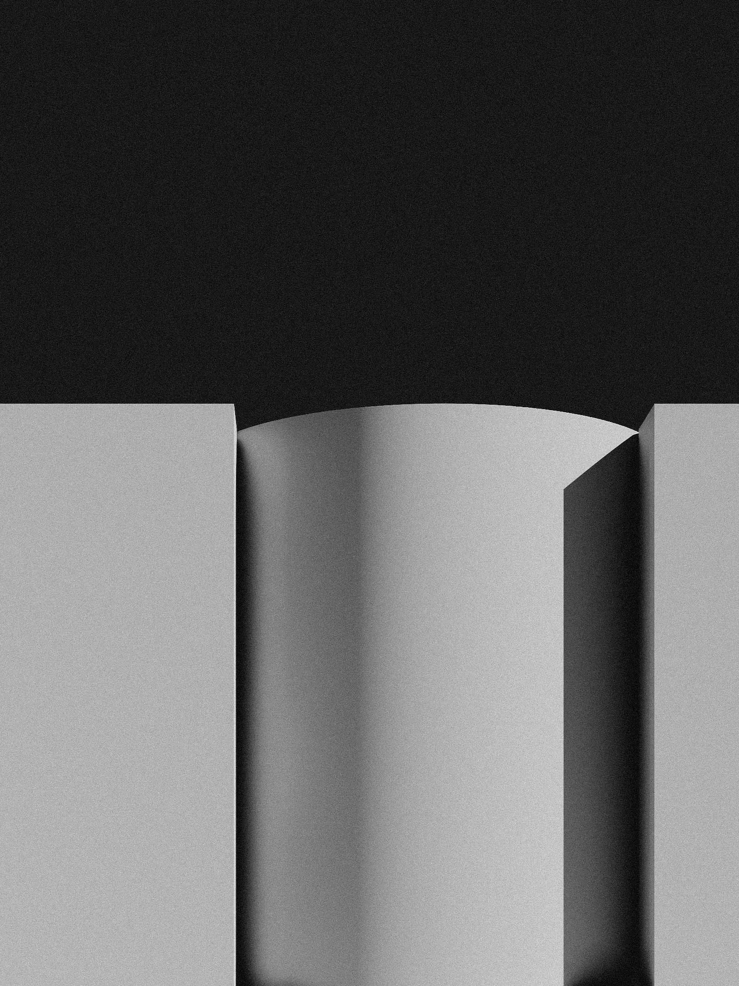 Grey model of the curved volumes