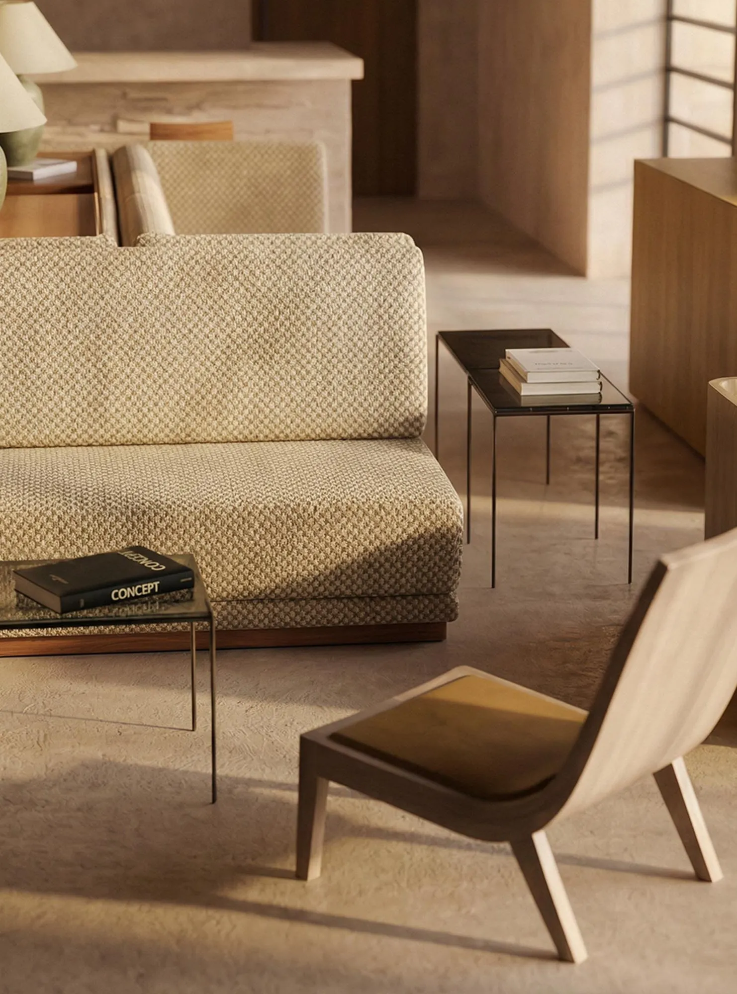 Armchair by the bed